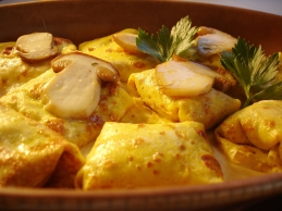 Crespelle di funghi porcini