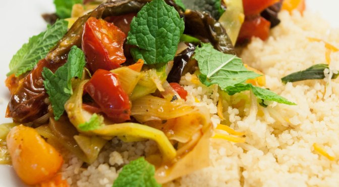 Aubergine, Lauch und Tomaten, typisch Otto.