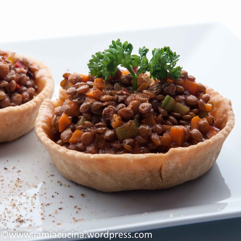 Pfeffrige Linsen-Tartelettes