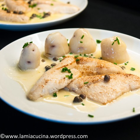 Eglifilets an Yuzu-Olivenöl-