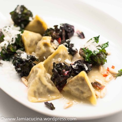 Flower Sprouts mit Ravioli