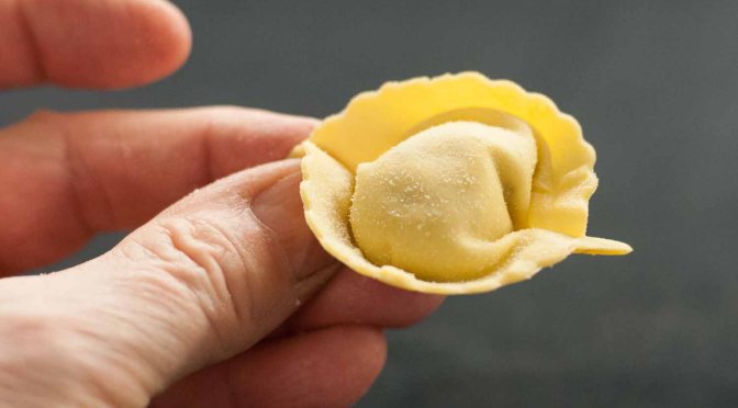 Fondue-Ravioli mit Trueffel