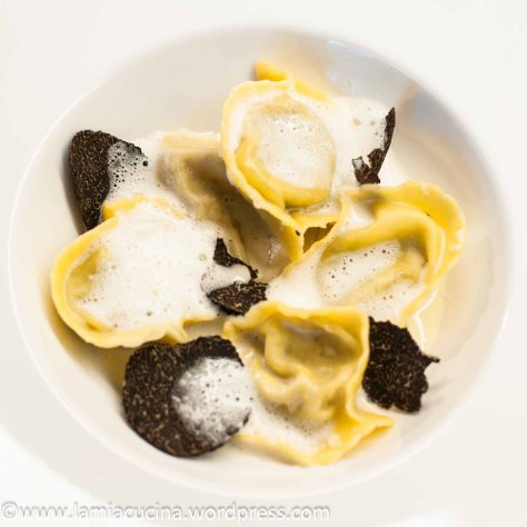 Fondue-Ravioli mit Trueffel