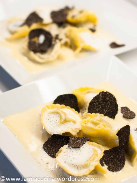 Fondue-Ravioli mit Trueffel