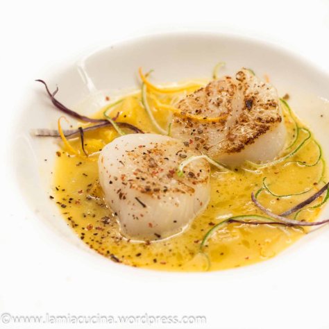 Jakobsmuscheln an Limettensauce