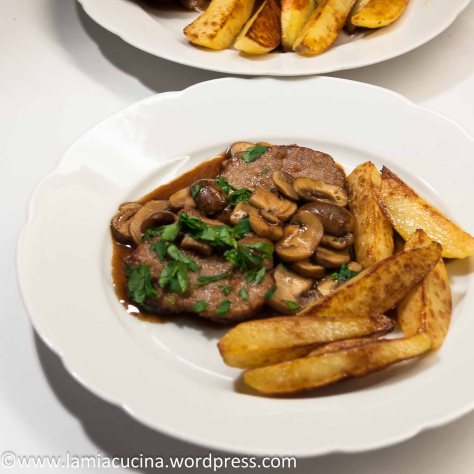Scaloppine al Marsala e funghi