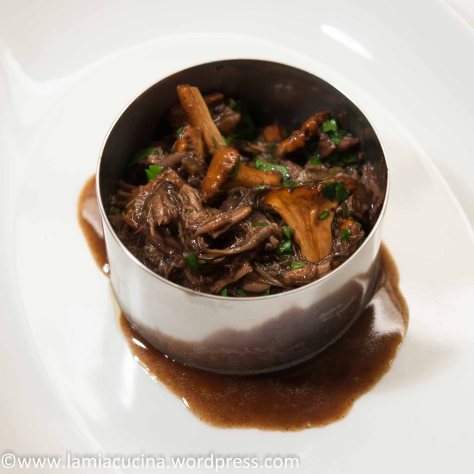 Kalbsschwanz mit Pfifferlingen