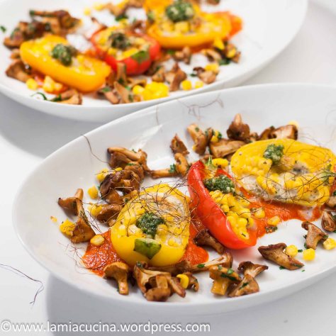 Mini-Peperoni gefuellt