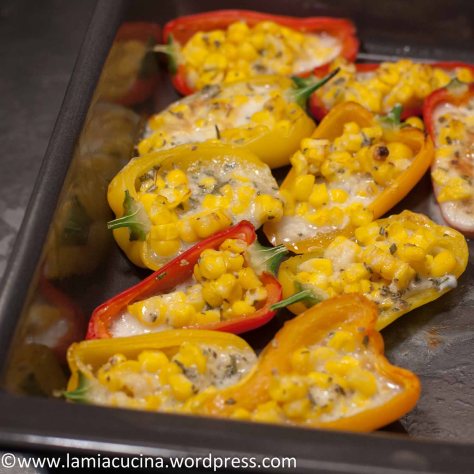 Mini-Peperoni gefuellt