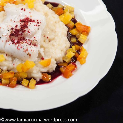 Kabeljau, Meerrettichrisotto, Randen