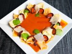 Tortellini mit Ingwer-Karottensauce
