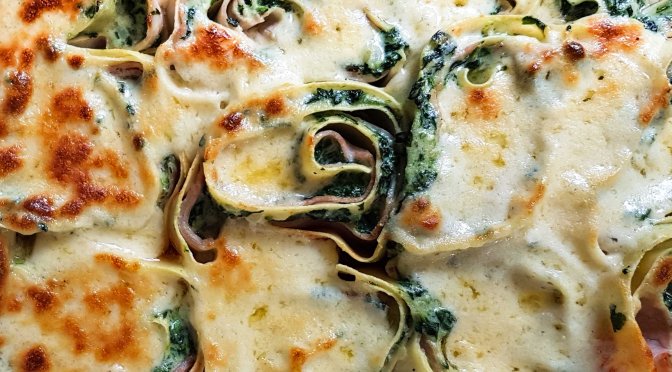 Spinatrosetten, wie aus dem Wirtshaus