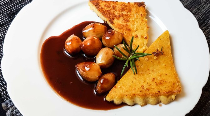 Maisschnitten mit Portwein