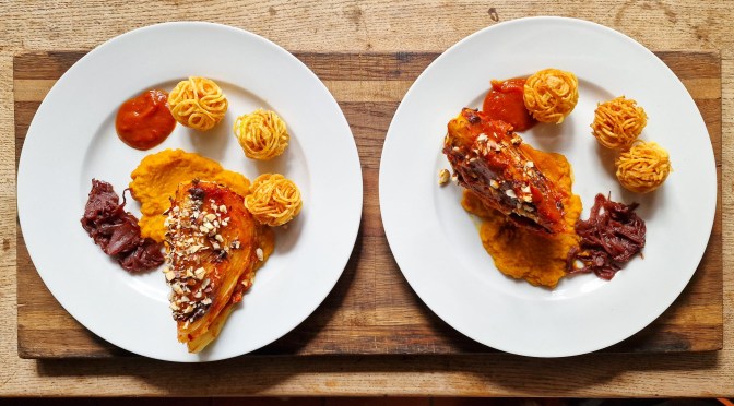 Weisskohl an BBQ-Sauce